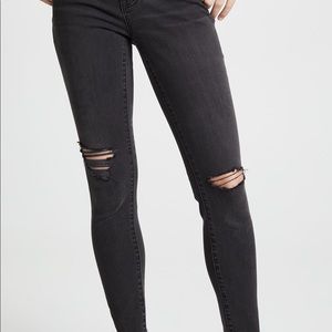 Madewell 9" High Rise Skinny Jean Black Sea Vintage Black